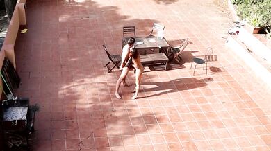 Caught Fucking Outside In The Courtyard Amateur Brunette HD