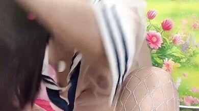 Sweet Petite Asian Babe Hana Destroyed in College Solo