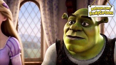 Rapunzel Destroyed by Shrek Monster Cock Gushing Blowjob First Time