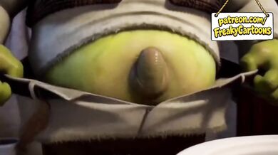 Rapunzel Destroyed by Shrek Monster Cock Gushing Blowjob First Time