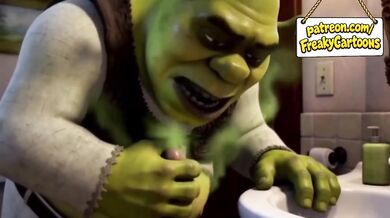 Rapunzel Destroyed by Shrek Monster Cock Gushing Blowjob First Time