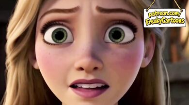 Rapunzel Destroyed by Shrek Monster Cock Gushing Blowjob First Time