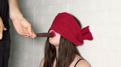 Step Sis Destroyed By Ice Cream Taste Game Covered In Cum Cumshot On Face
