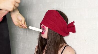 Step Sis Destroyed By Ice Cream Taste Game Covered In Cum Cumshot On Face