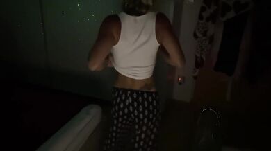 Amateur Blonde Fitness Model Wife Dances Before Big Dick Fucks Her To Squirting
