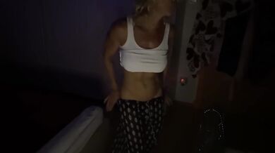 Amateur Blonde Fitness Model Wife Dances Before Big Dick Fucks Her To Squirting