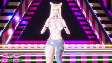 Destroyed Hype Boy Spellbound Dance Gushing Choked 4K Uncensored Ahri Seraphine