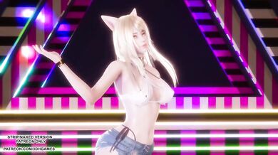 Destroyed Hype Boy Spellbound Dance Gushing Choked 4K Uncensored Ahri Seraphine