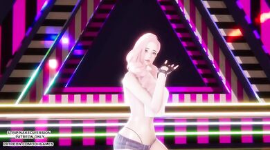 Destroyed Hype Boy Spellbound Dance Gushing Choked 4K Uncensored Ahri Seraphine
