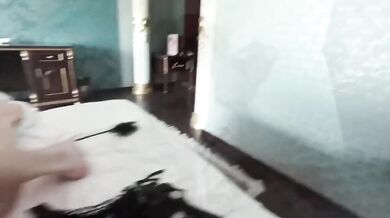 Slim Brunette Teen Blowjob Gushing Mouth Destroyed