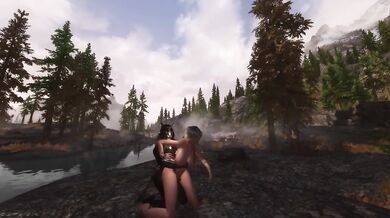 Khajiit Destroyed Hottie With Skyrim Sex Mod Gushing Raw Anime Hentai
