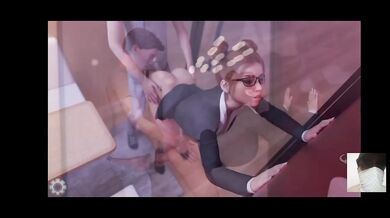 Hot Secretary Rough Fucked Me With Big Dick While Boss Was Right There And Caught Us With Loud Moaning Orgasm