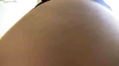 Horny Naughty Woman Rubbing Big Fat Ass and Cumming POV