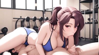 Sloppy Titfuck Sloppy Blowjob Gym Sex Massive Boobs Big Tits Pov Hardcore Creampie