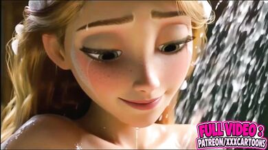 Flynn Rider Destroyed Rapunzel Gushing Choked Blonde Tower Cartoon Parody