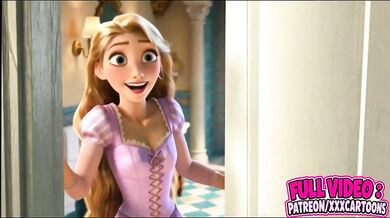 Flynn Rider Destroyed Rapunzel Gushing Choked Blonde Tower Cartoon Parody