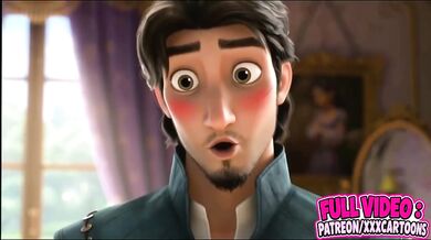 Flynn Rider Destroyed Rapunzel Gushing Choked Blonde Tower Cartoon Parody