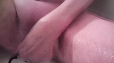 Shaved Orgasm Cumshot Destroyed Gushing Blonde MILF Badwanne Loud Moaning