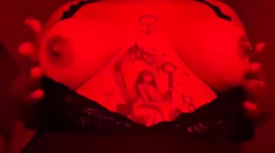 Tattooed Chubby Latina Smokes Solo While Destroying Herself With Feet