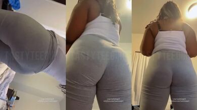 Sitting On Your Face w/ my yoga pants pov naughty little man fat ass ebony