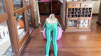 Sexy Satin Unitard Bodysuit Perfect For Stretching And Yoga Exercises