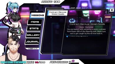 Destroyed Blue Haired Cyberpunk Cutie Gushed During Gangbang In Third Crisis Adult Game