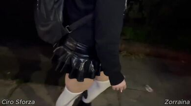 Amateur Blowjob Destroyed By Big Dick Stranger With Big Ass On Street