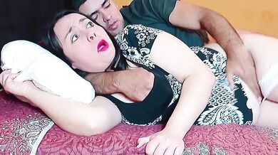I caressed my hot stepmom big ass latina wet pussy and she let me fuck her hardcore rough sex household fantasy