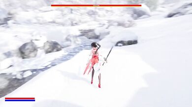 Shy Girl In Glasses Uses Sword And Pussy To Destroy Demons Gushing Creamy