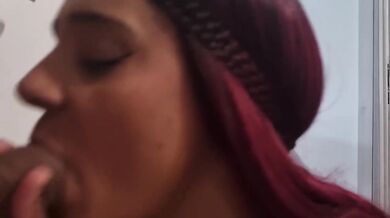 Sloppy Redhead Stepsis Deepthroat POV Facial Cumshot Milk Dry