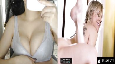 Trans React Creampie Messy Shemale Physical Exam With Trans Nurse Gets Double Penetration Destroyed Gushing Choked