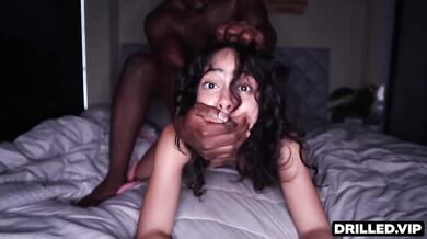 Petite Latina Amateur BBC Rearranged Guts Hard Rough Sex Facial