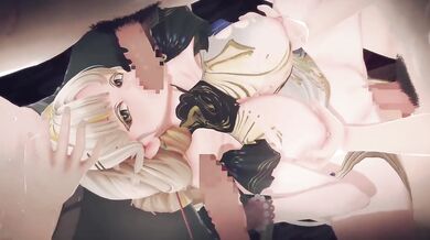Hoho Wuthering Waves gangbang hentai with many men creampie blowjob