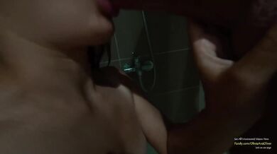 Steamy Shower Fuck And Facial Cumshot With Big Dick Tight Petite Stepsis
