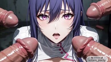 Akiyama Rinko Fake Nurse Cosplay Destroyed Gushing Choked