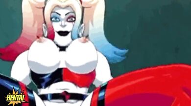 Harley Quinn Destroyed By Wild Anime Cumshot With Big Dick And Gushing Creampie