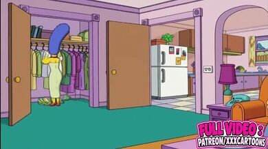 Marge Catches Homer Home Alone Destroyed Gushing Choked Springfield Cosplay Parody Married Couple Cartoon HD Porn