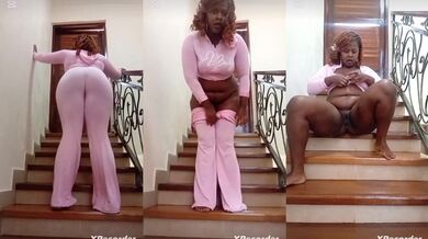 Sneaky Fingering Orgasm on Stairs Destroyed Gushing Choked
