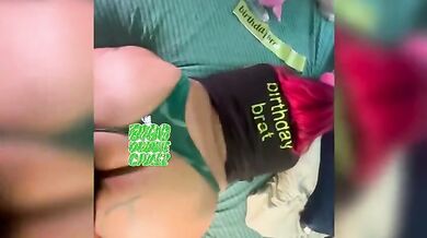 POV Birthday Slut Ebony BBW Big Ass Backshots Destroyed Gushing