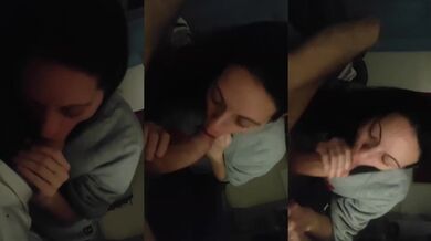 My Small Mouth Gets Destroyed While Sucking My Italian Loves Big Cock