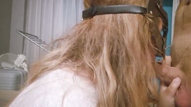 Russian Hot MILF Red Head Blowjob Cum In Mouth Amateur