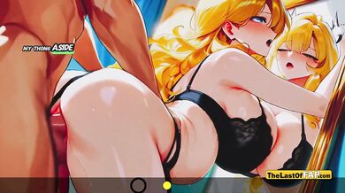 Cock Hero Challenge Destroyed Brunette Latin MILF Hentai Blowjob 3 Rounds Choked Gushing Ai Hd Uncensored