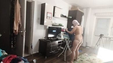 Hairy Brunette Brunette Naked Chores Destroyed By Hairy Pussy Fuck Oil Massage Cumshot