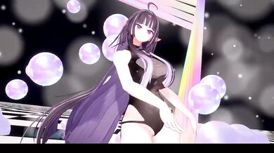 ELF Vtuber Strip Dance Until Naked Destroyed Gushing MMD Hentai
