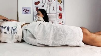 Fake Hospital Nurse Handjob Destroyed Erection Gushing