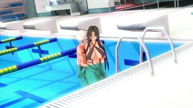 Teacher Waits At Pool For Hentai POV Sex Big Ass Brunette Tits Gush