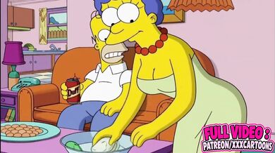 Marge Simpson Destroyed By Homer Simpson Gushing Choked 3d Animation Parody