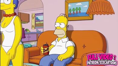Marge Simpson Destroyed By Homer Simpson Gushing Choked 3d Animation Parody