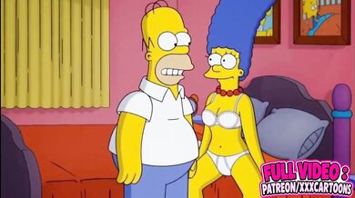 Marge Simpson Destroyed By Homer Simpson Gushing Choked 3d Animation Parody