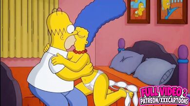 Marge Simpson Destroyed By Homer Simpson Gushing Choked 3d Animation Parody